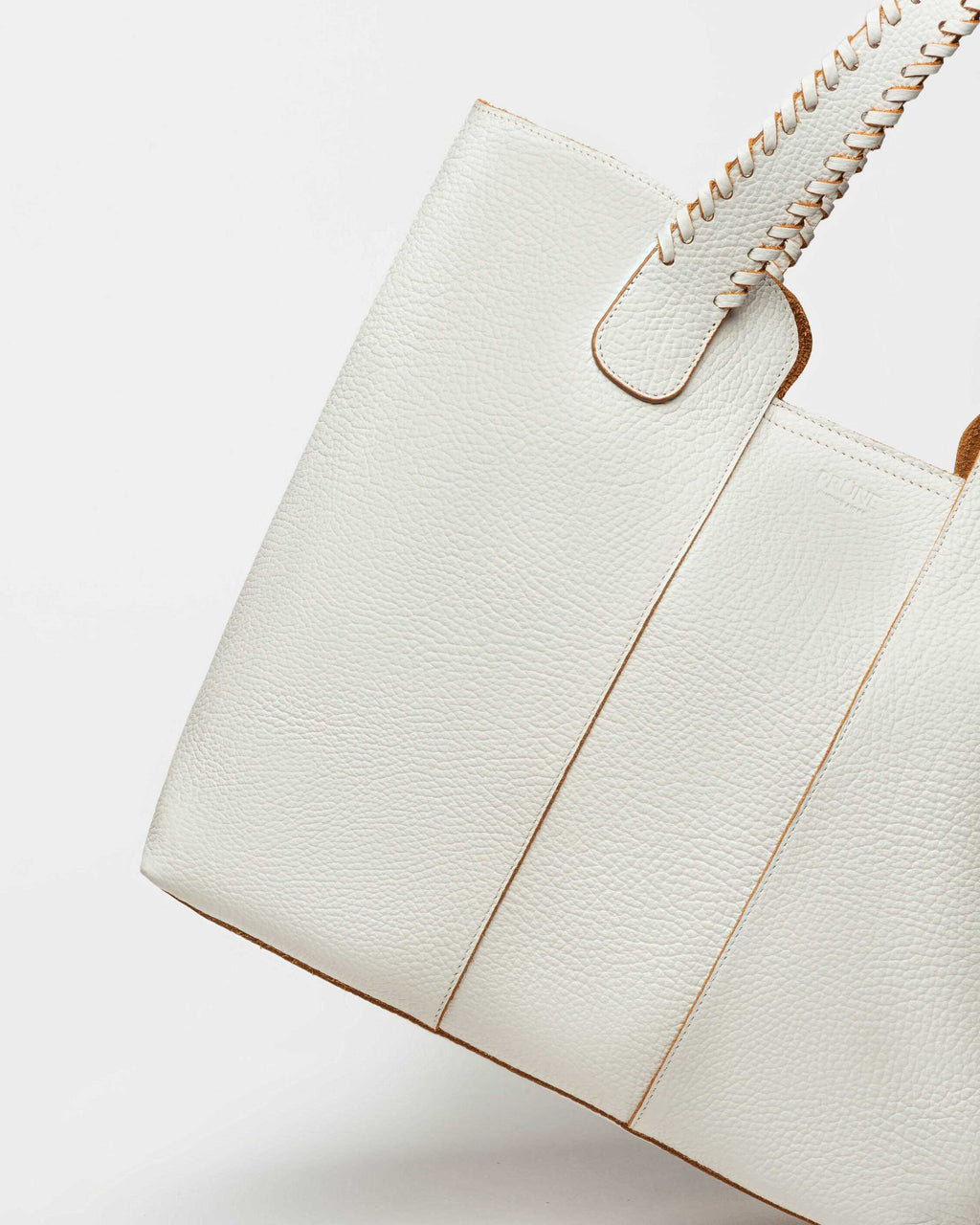 SHOPPER THE BRAIDED EN CUERO GRANEADO