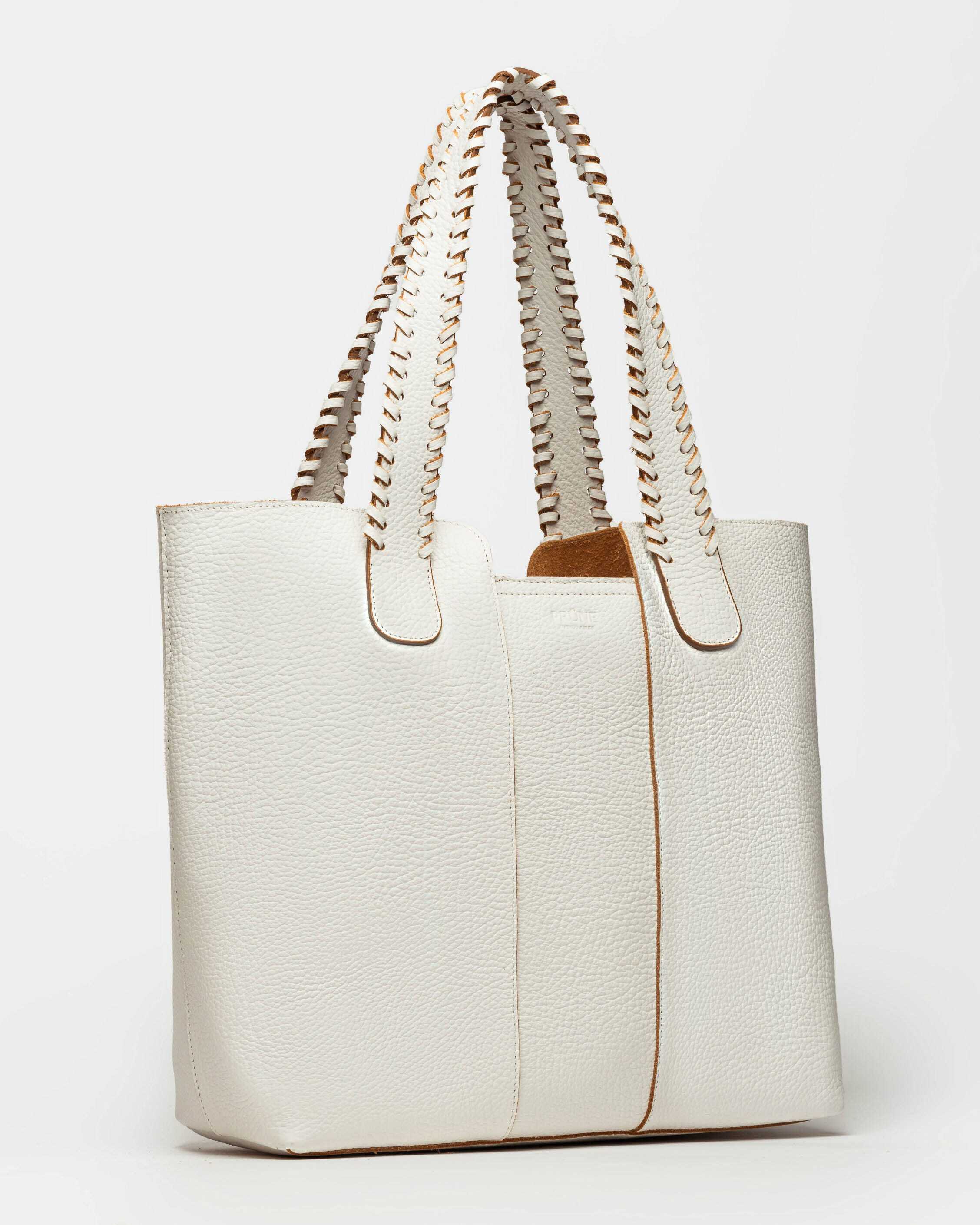 SHOPPER THE BRAIDED EN CUERO GRANEADO