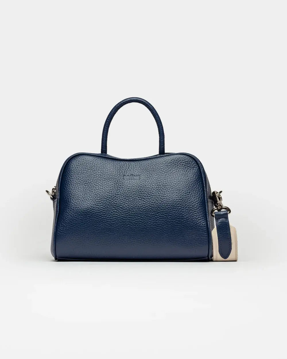 CARTERA DE MANO THE CLUB EN CUERO GRANEADO