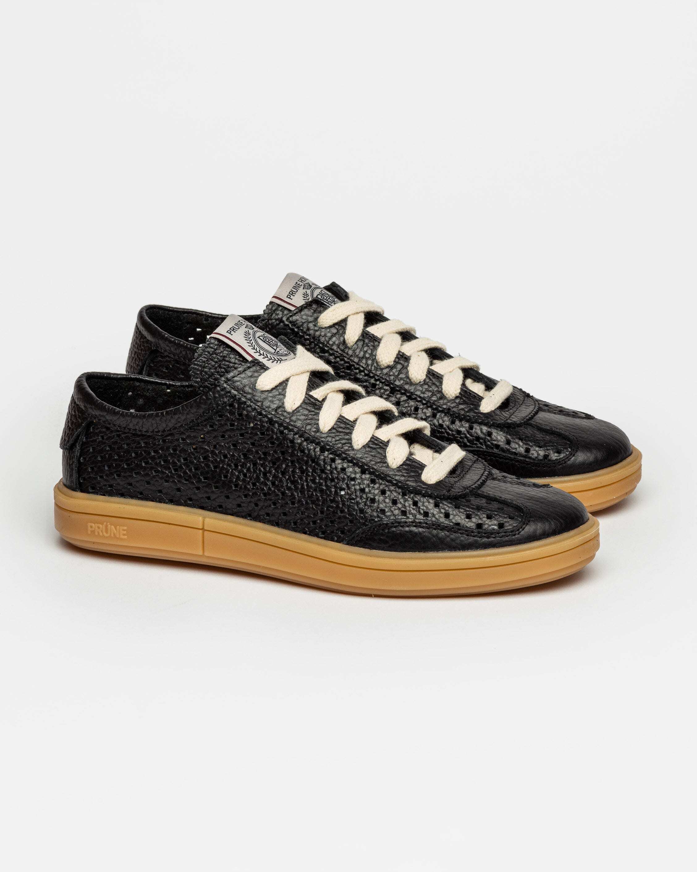 SNEAKER LAUREN EN CUERO GRANEADO